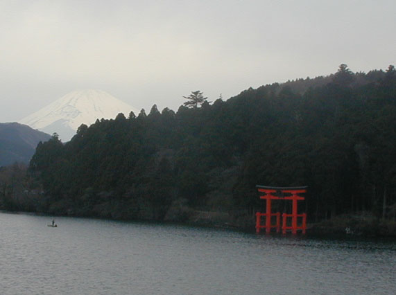 Torii and Mt. Fuji